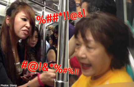 MRT Fight Over Seat – The Battle Of Older Auntie vs Young Girl